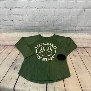 Tiny Whales Don’t Worry Be Merry Toddler Holiday Shirt